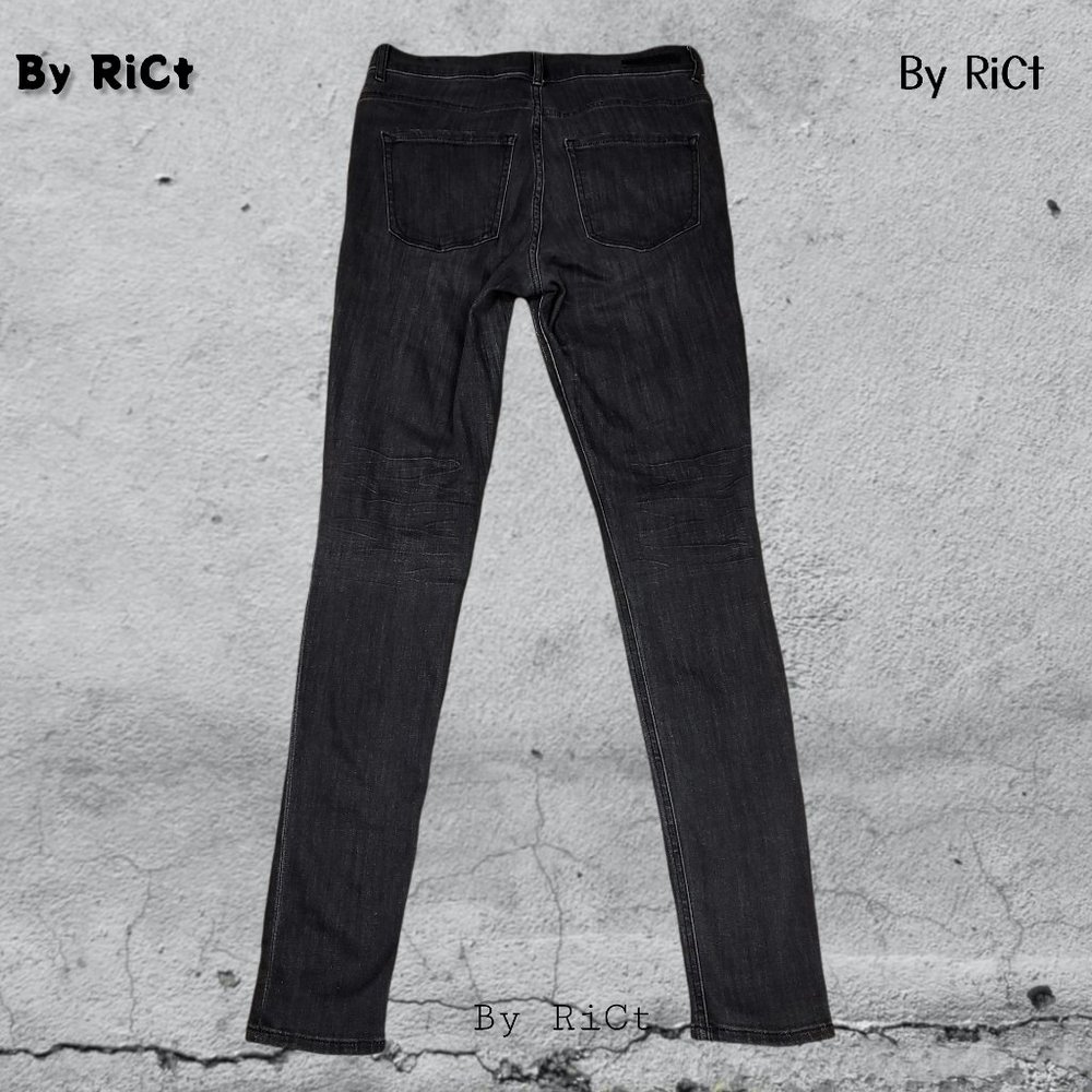 Express Women Legging Skinny Jeans Size 8x33 High Rise Stretch Soft Denim Black - Picture 6 of 10